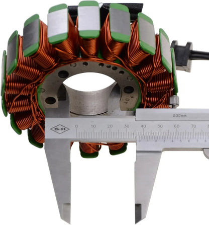 Suzuki GSXR400 stator magneto 18 coil with copper wire winding measured by caliper