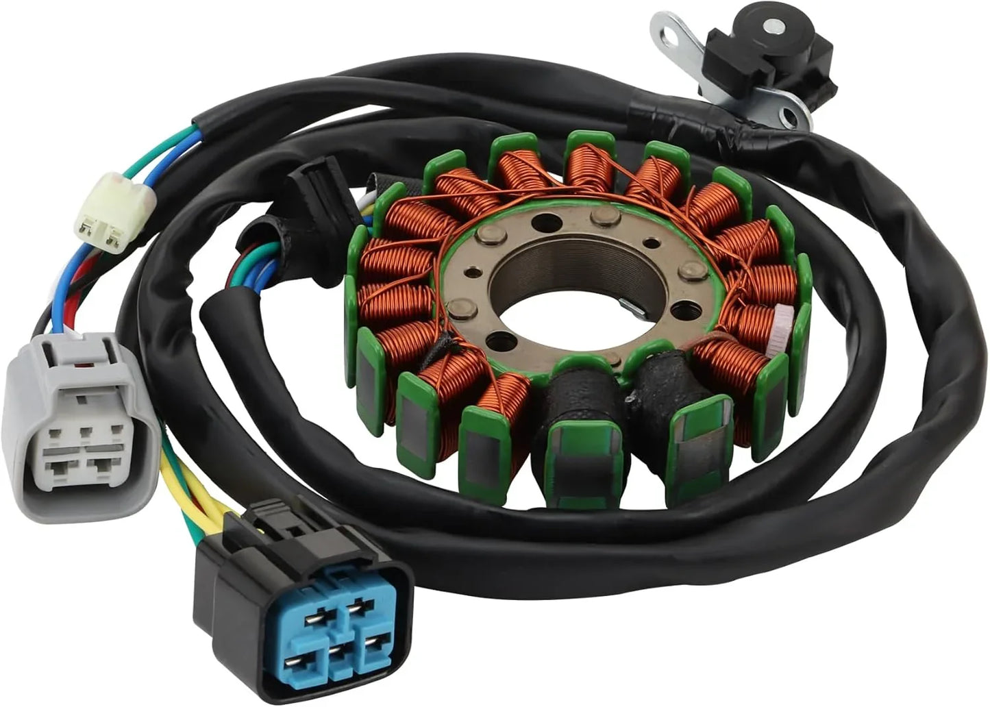 Honda TRX450R TRX450ER magneto stator with wiring harness and connectors