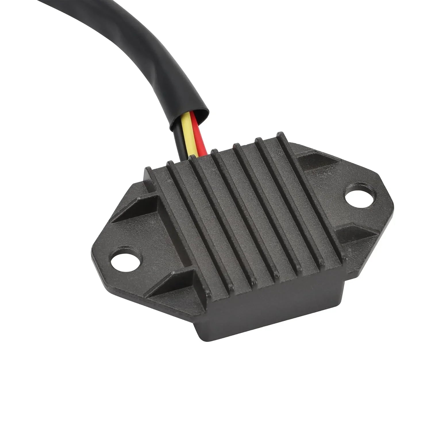 Yamaha WR250F WR450F regulator rectifier with cooling fins and wiring visible