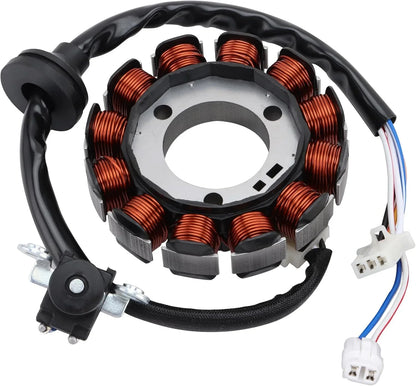 Yamaha Neo 115 stator magneto coil assembly with copper wiring and connectors
