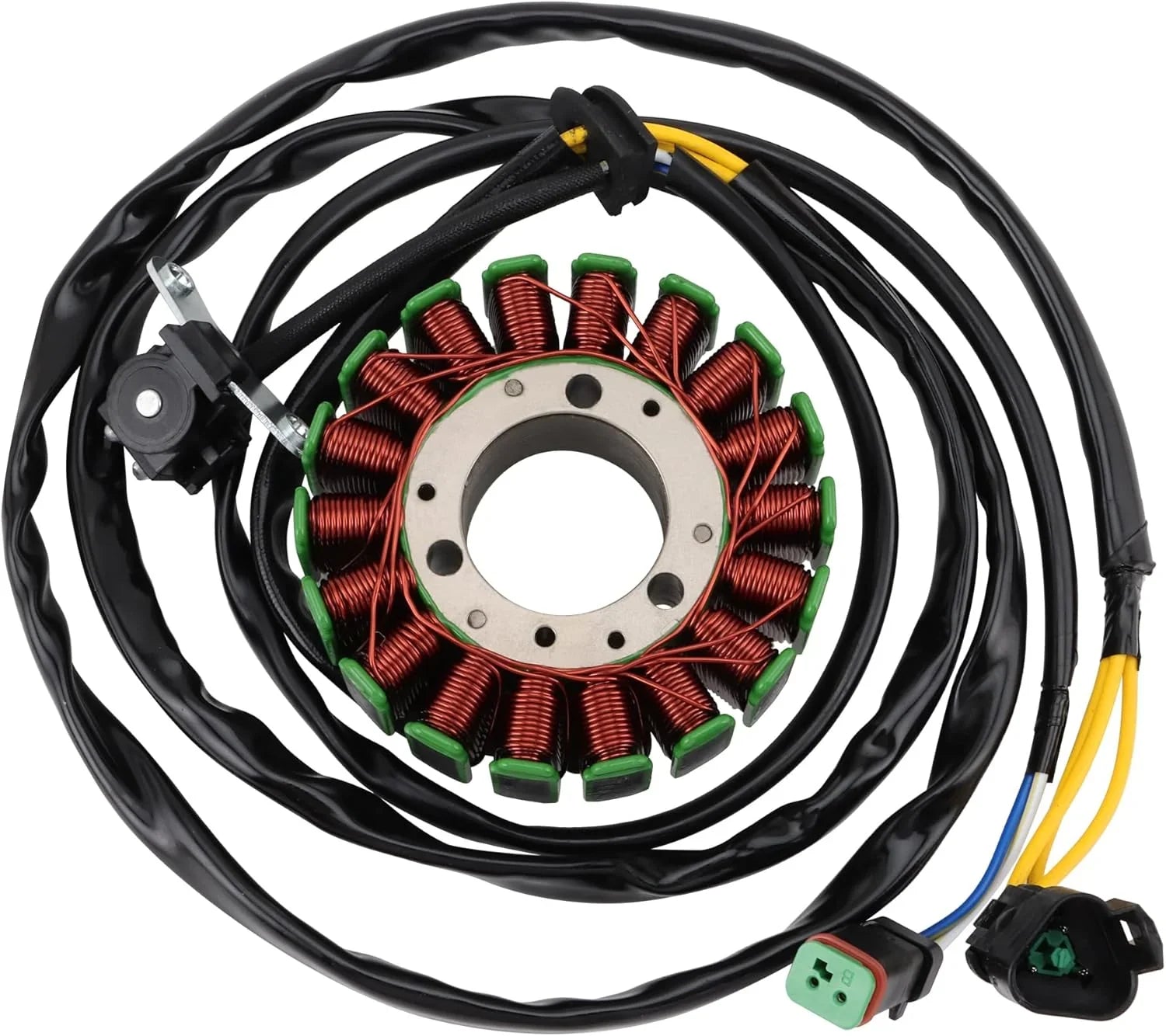 Can-Am DS450 stator magneto replacement with copper coils and wiring harness