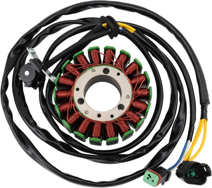 Can-Am DS450 stator magneto replacement with copper coils and wiring harness