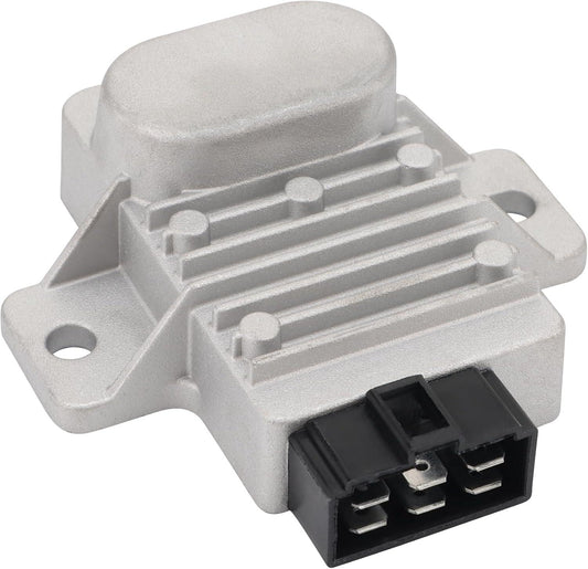 Motorcycle regulator rectifier for Honda NXR150 Bros, silver metal with black plug