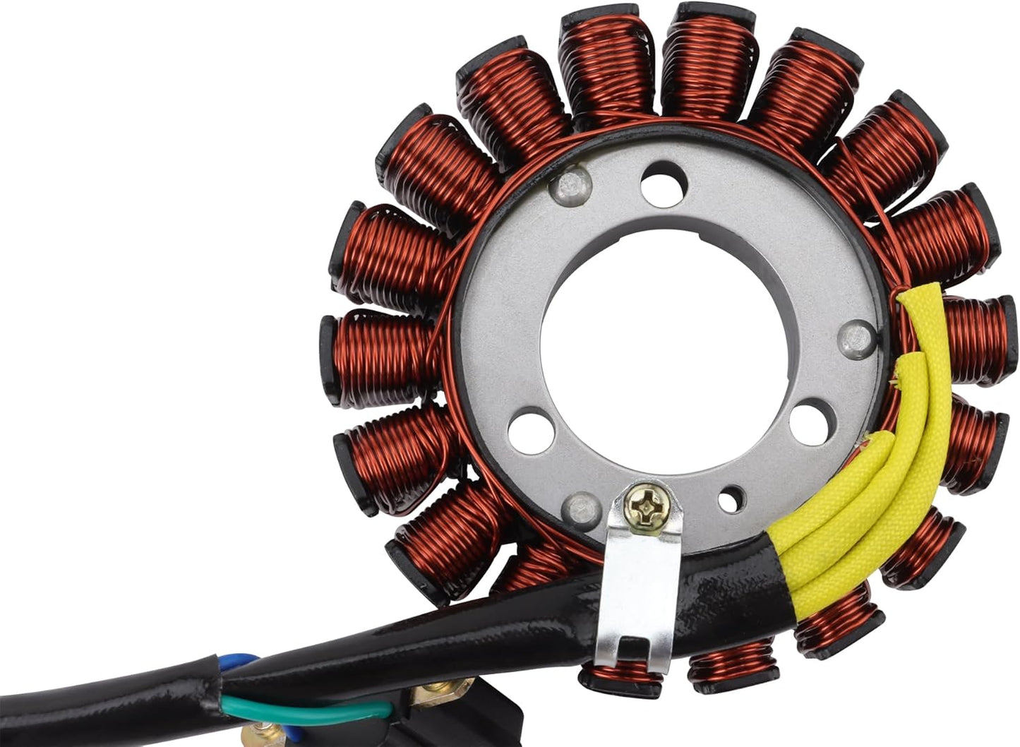 GOOFIT 18 Pole Magneto Stator for Hyosung GT250 GV250 GTR250 2009-2018 Ignition Coil