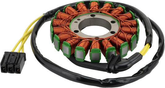 Motorcycle stator replacement part with copper coils and wiring harness, fits Honda CB1000R 2009-2016