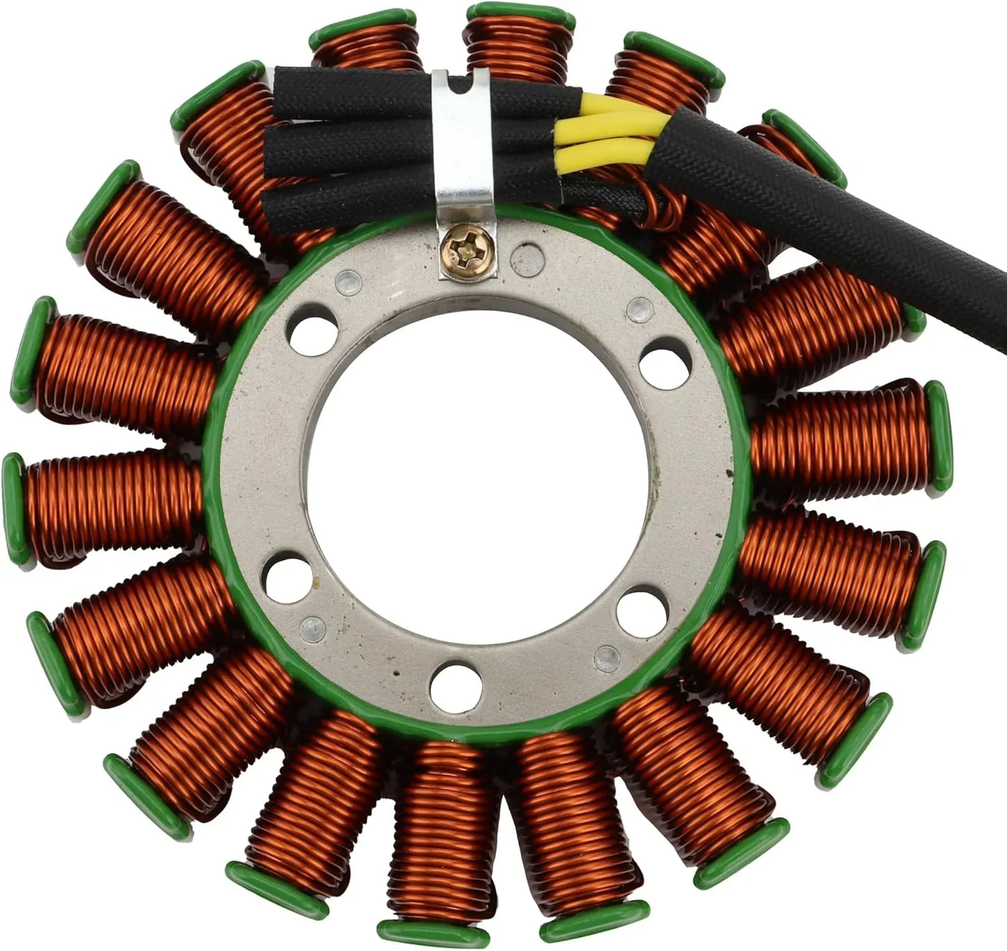 Motorcycle stator coil for Honda CB1000R, copper windings, electrical part close-up