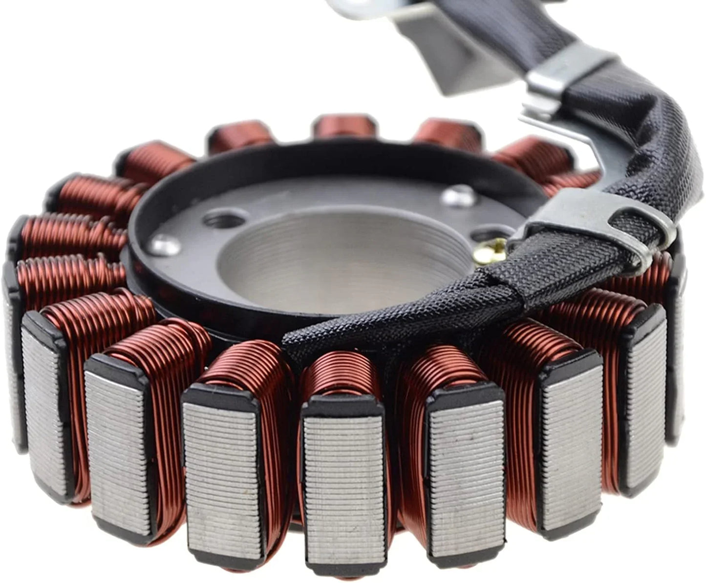 Motorcycle magneto stator replacement part with copper wire coils for Aprilia SR Max 300 or Piaggio BV 300