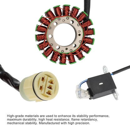 Honda TRX500 Foreman stator coil with wiring harness and connector, ATV engine part