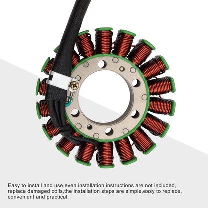 Copper coil stator for Honda TRX500 Foreman ATV, replacement motorcycle engine part.