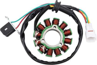 GOOFIT 12-Spulen-Stator für Suzuki RMZ250 RMZ450 2013-2018 32101-28HA0 Magnetzündung