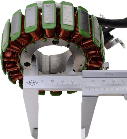 Yamaha MT-09 FZ-09 XSR900 stator coil with caliper measuring diameter