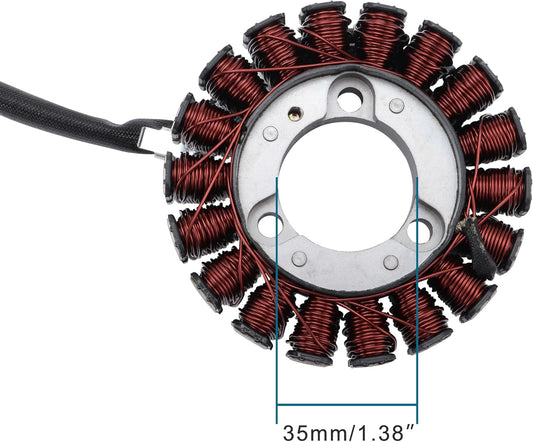 Stator 18 bobines 5 fils GOOFIT pour Honda CBF125 GLR125 2015-2018 Magnéto Générateur