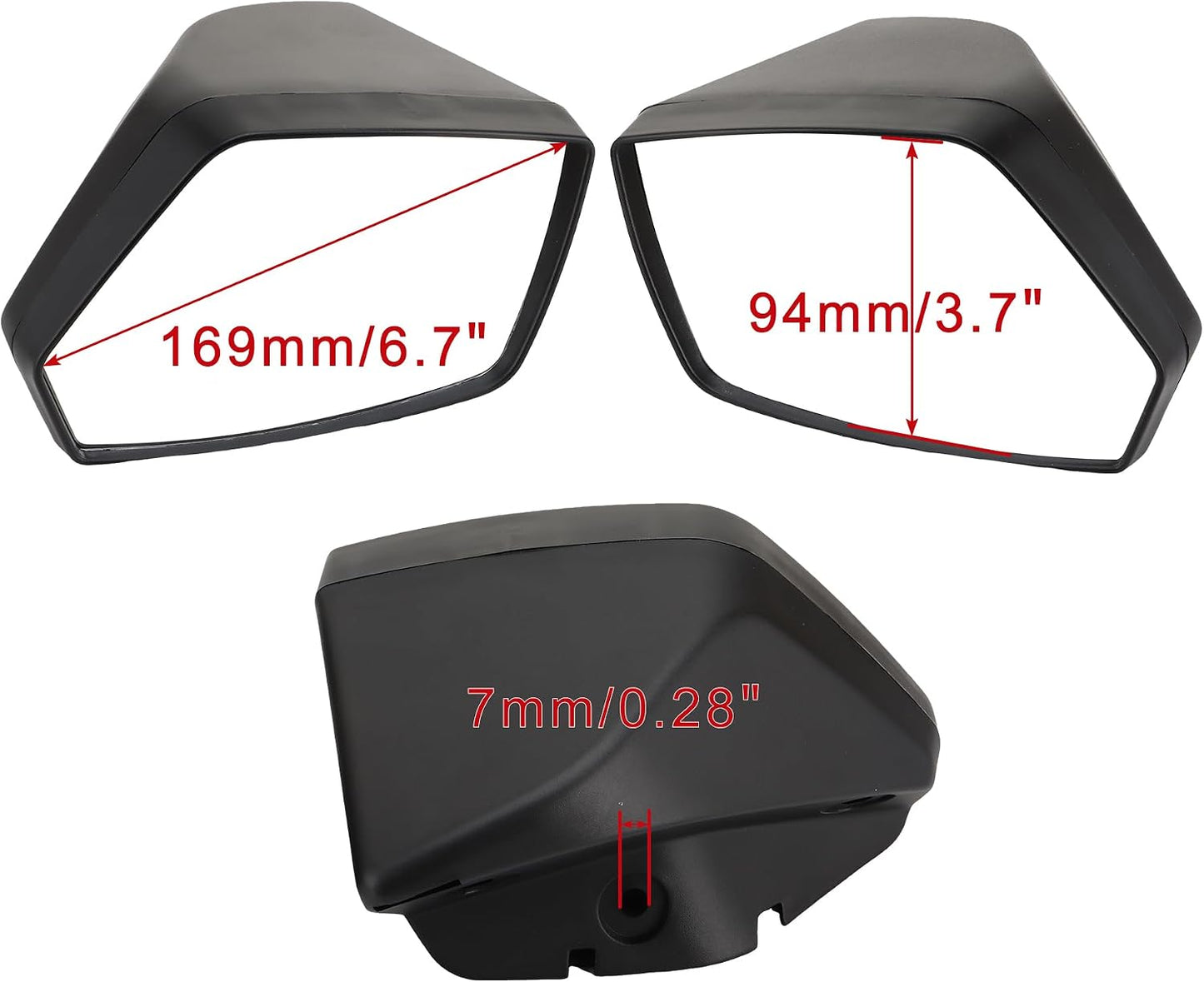 Side View Mirrors for 2022 Sea-Doo Spark 2-Up 900 – 2 Pack
