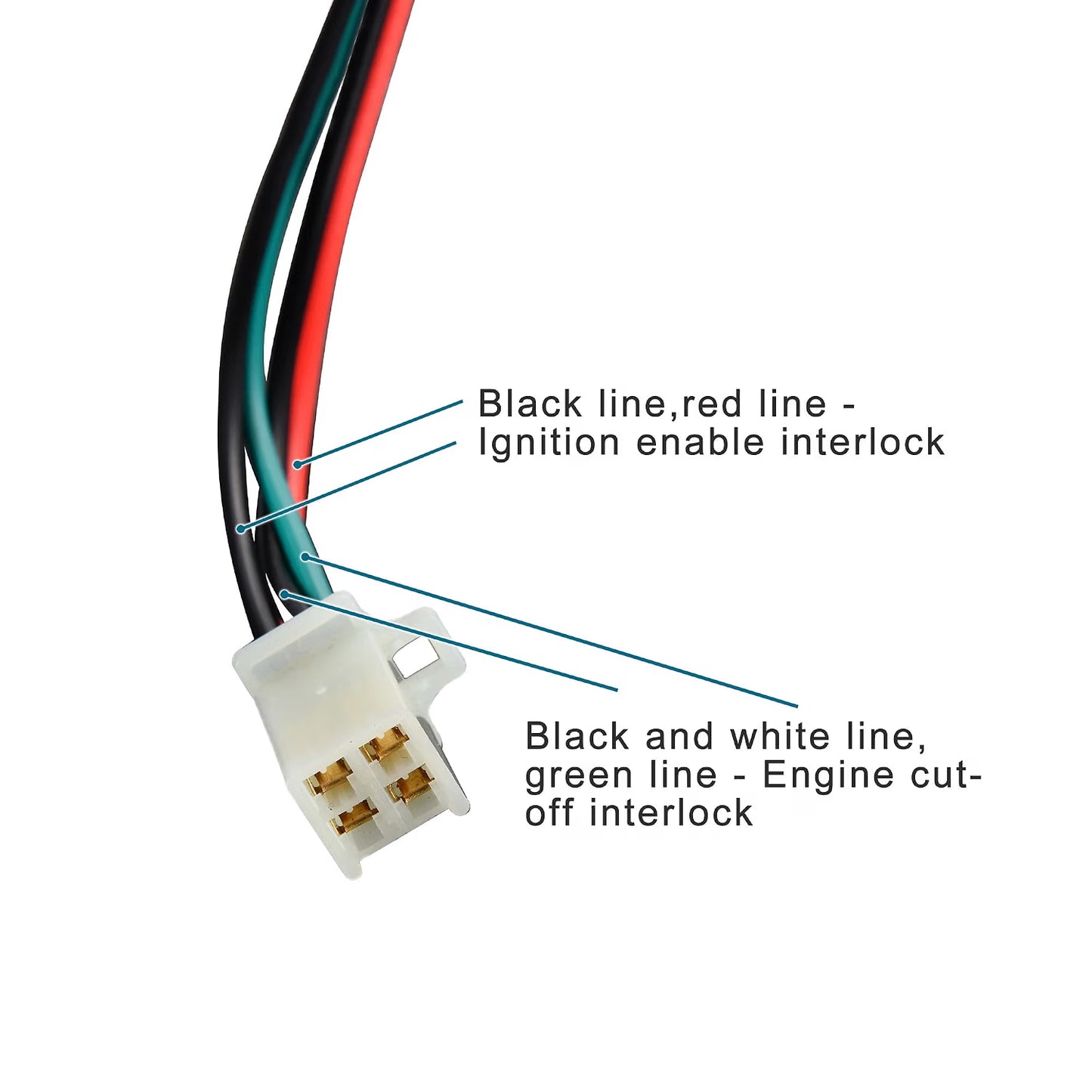 22mm Handlebar Switch with Key Ignition for 50cc–125cc ATV Scooter