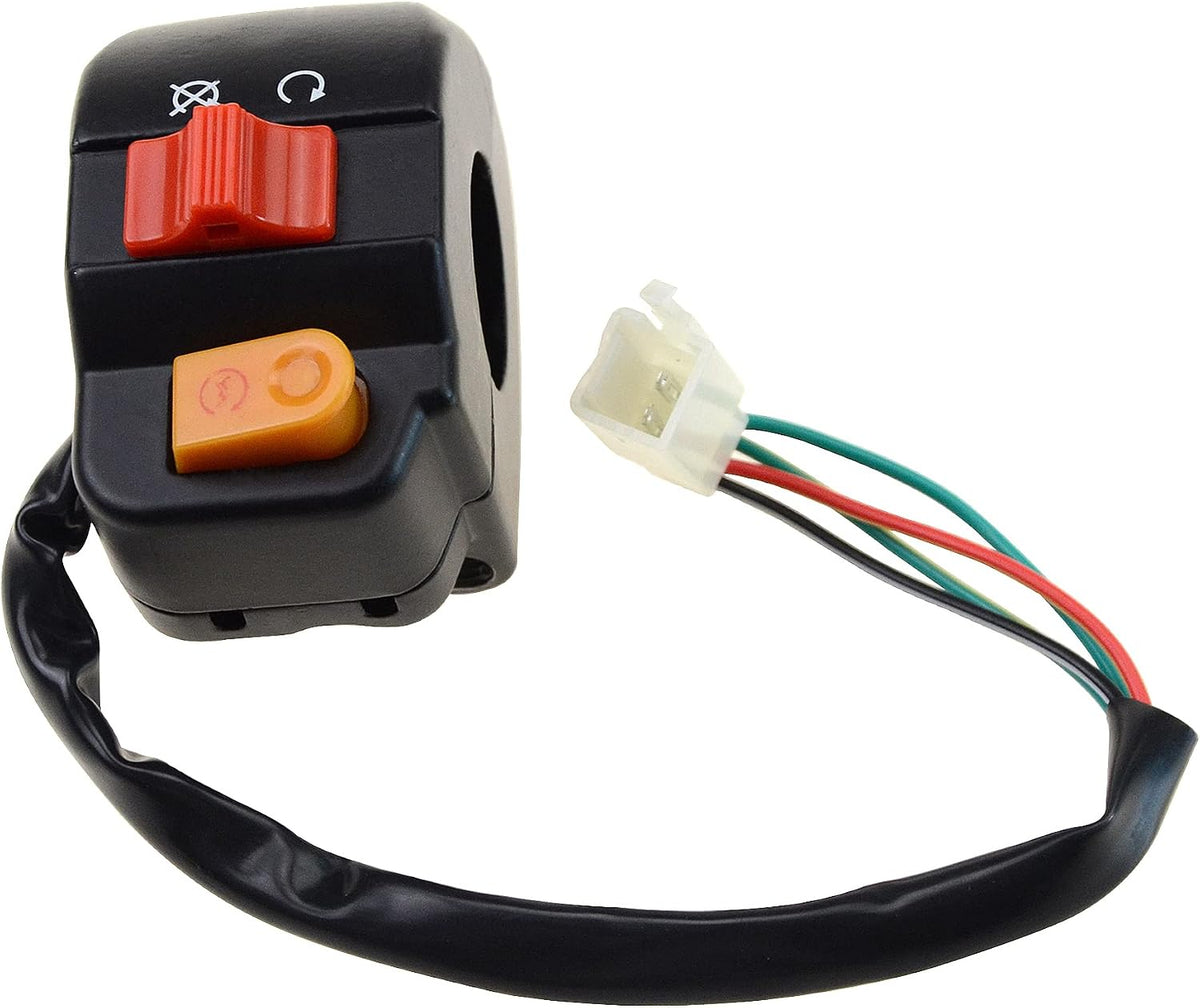 7/8" Right Handlebar Switch with Start Button 12V 4-Pin