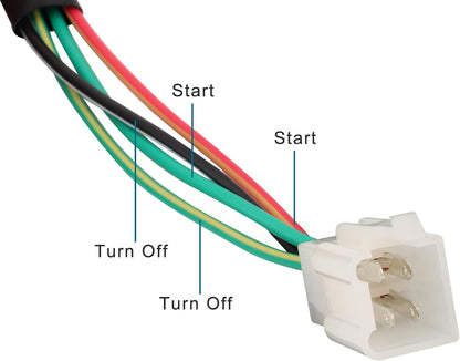 7/8" Right Handlebar Switch with Start Button 12V 4-Pin