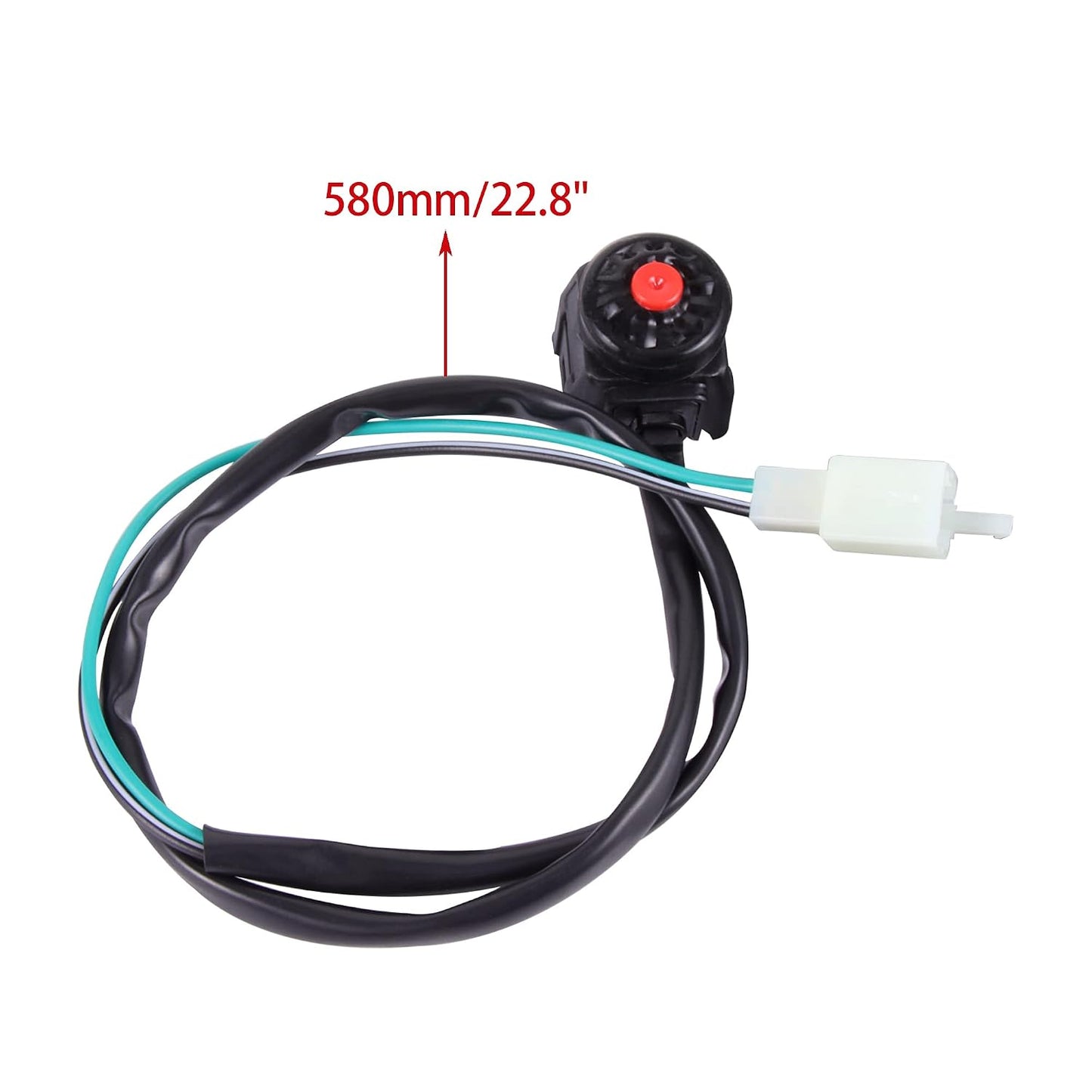 22mm 2-Draht Kill-Stopp-Schalter mit Hupe für Dirt Pit Bike ATV