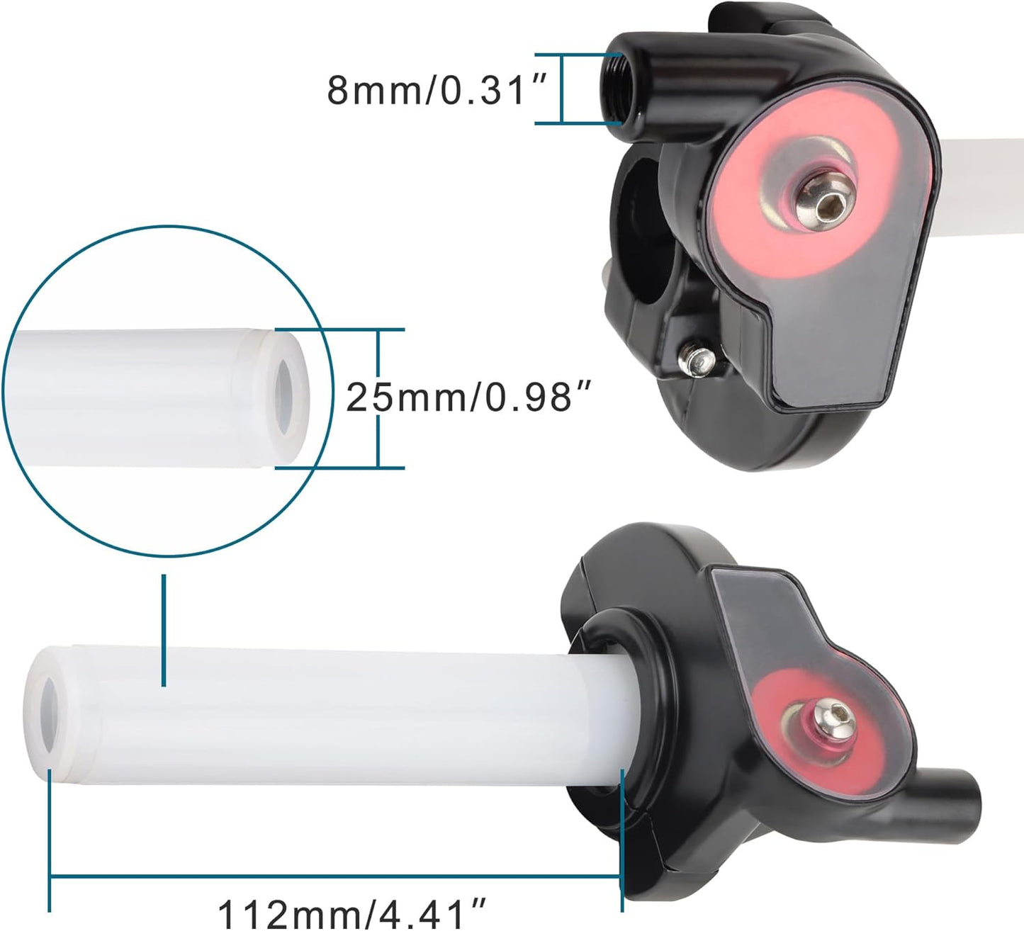 7/8" 22mm Twist Throttle Assembly for XR CRF KLX TTR Pit Dirt Bike
