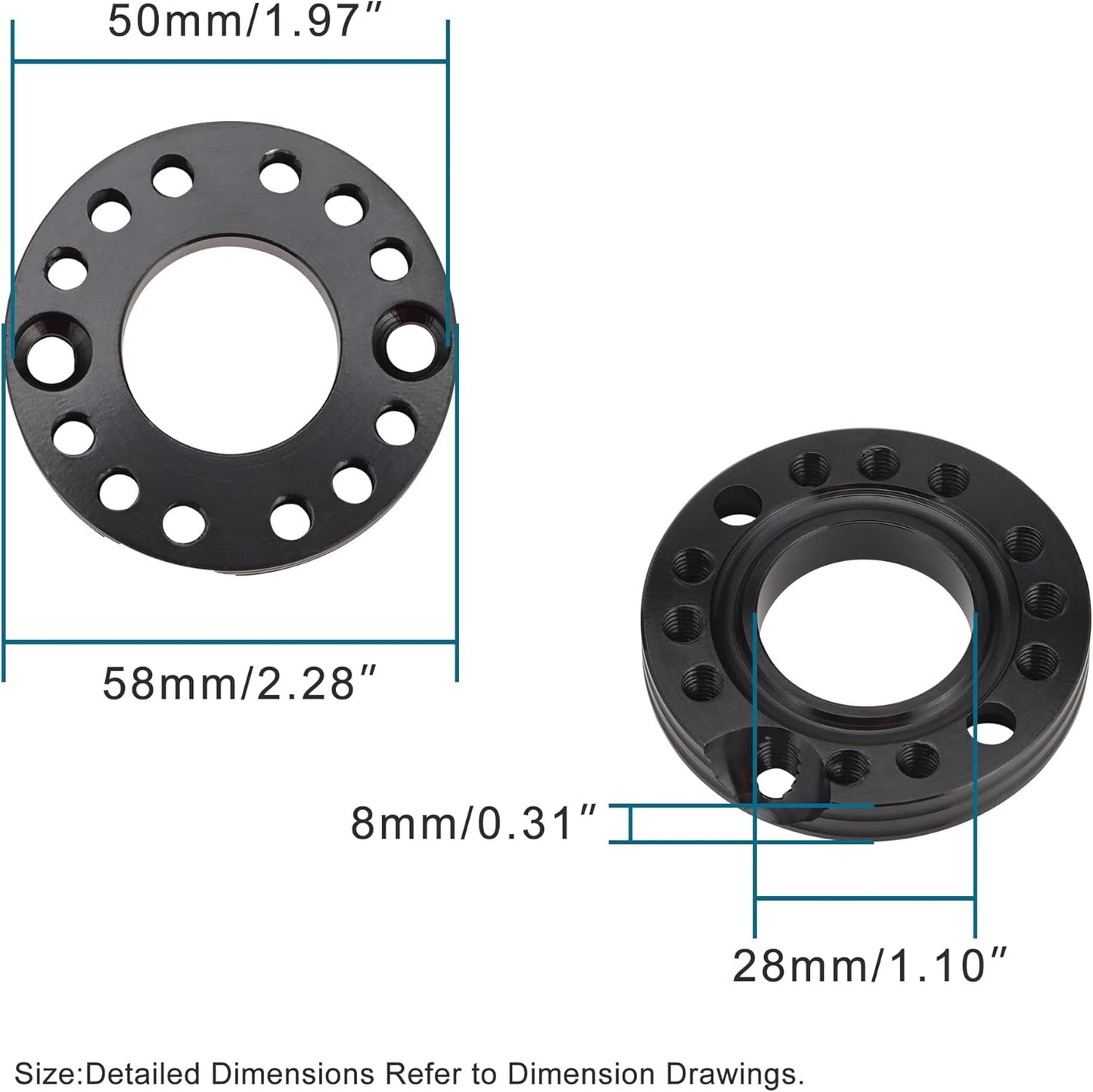 28mm Vergaser Abstandshalter Adapter Ansaugkrümmerplatte für 50cc-125cc ATV Pit Bike