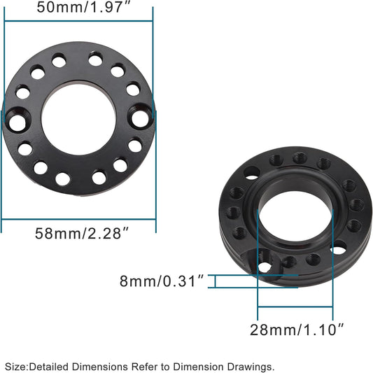 28mm Vergaser Abstandshalter Adapter Ansaugkrümmerplatte für 50cc-125cc ATV Pit Bike