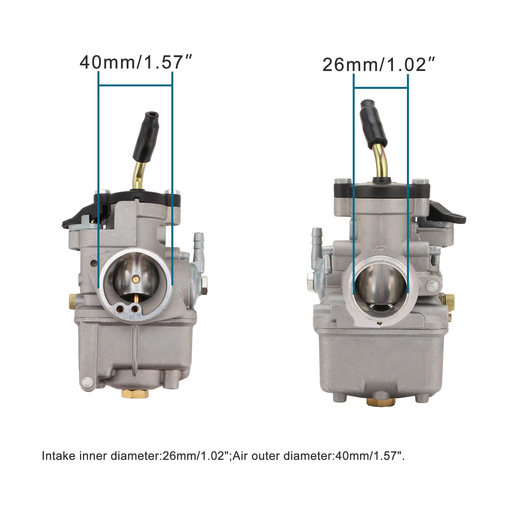 GOOFIT 26mm Carburetor Replacement for PHBL 26BS 2-Stroke 50-300cc Engine Motorcycle Scooter ATV UTV Dirt Pit Bike