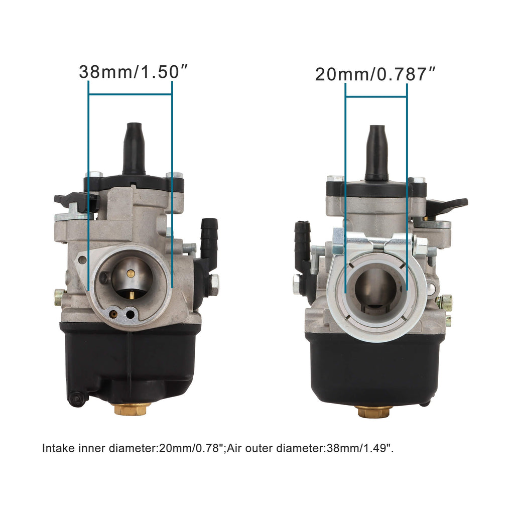 GOOFIT Carburetor Replacement for PHBL 20AS 22AS 25BS 28BS 2-Stroke 50-300cc Engine Motorcycle Scooter ATV UTV Dirt Pit Bike