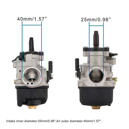 GOOFIT Carburetor Replacement for PHBL 20AS 22AS 25BS 28BS 2-Stroke 50-300cc Engine Motorcycle Scooter ATV UTV Dirt Pit Bike