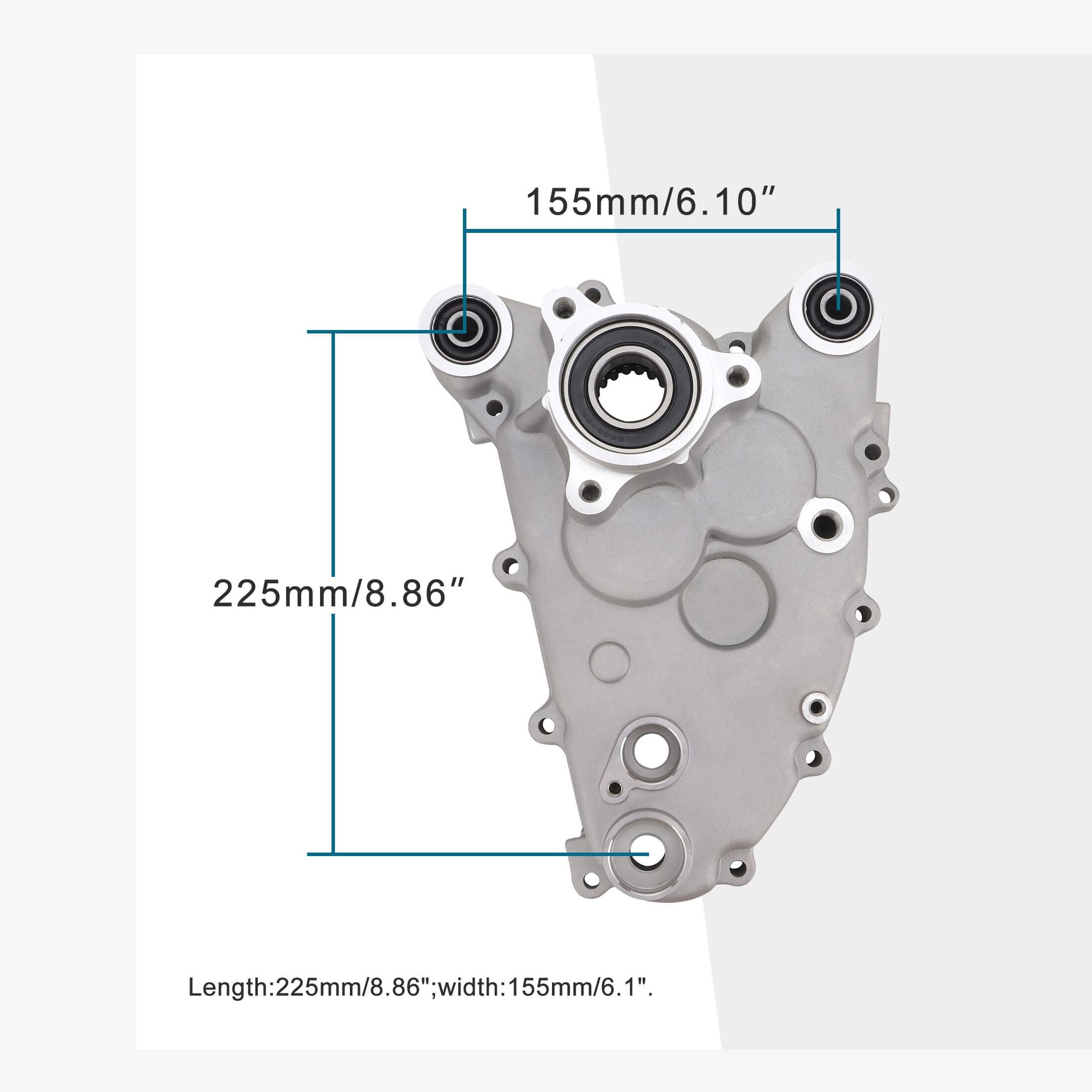 GOOFIT Motorcycle Crankcase Cover with matching gasket Replacement for GY6 Scooter