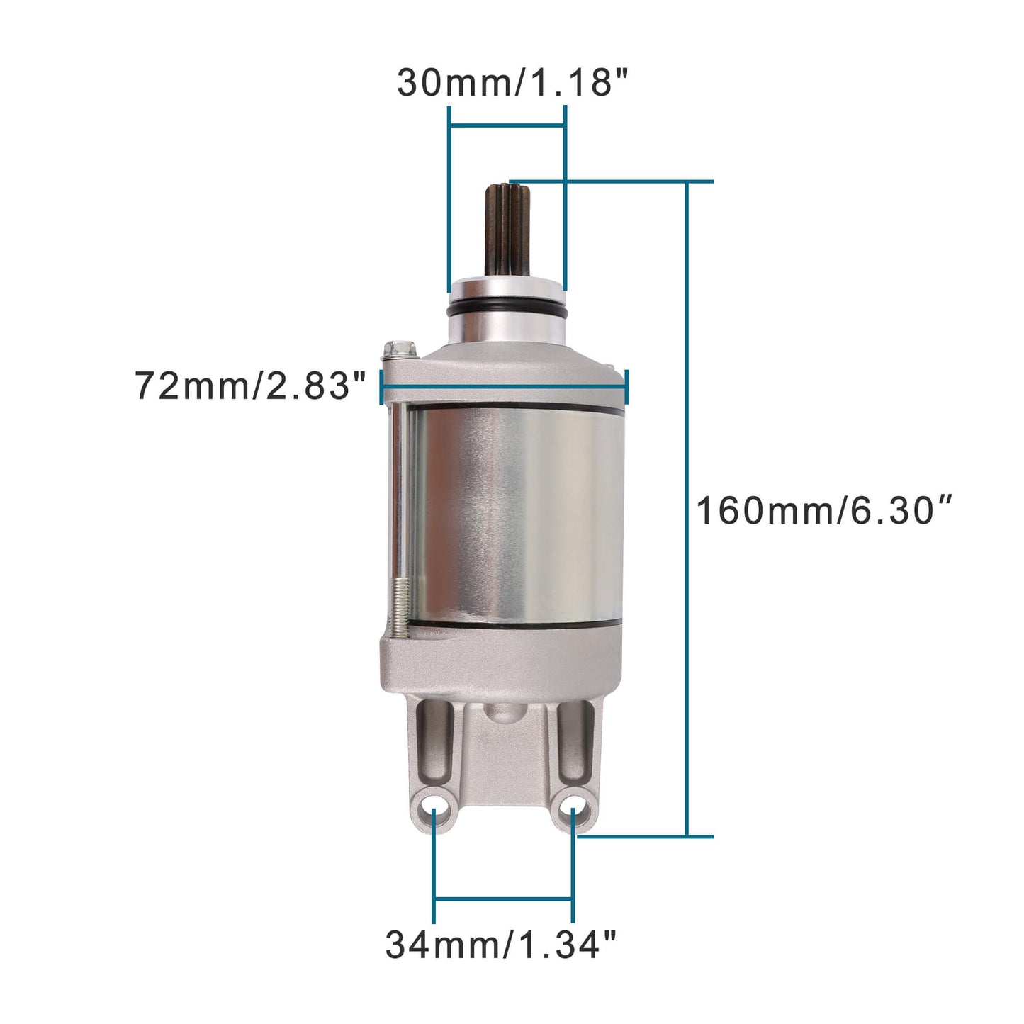 GOOFIT Starter Motor Replacement for 600cc 750cc GSXR600 GSXR750 2011-2022 31100-14J00 31100-14J10