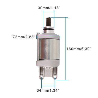 GOOFIT Starter Motor Replacement for 600cc 750cc GSXR600 GSXR750 2011-2022 31100-14J00 31100-14J10
