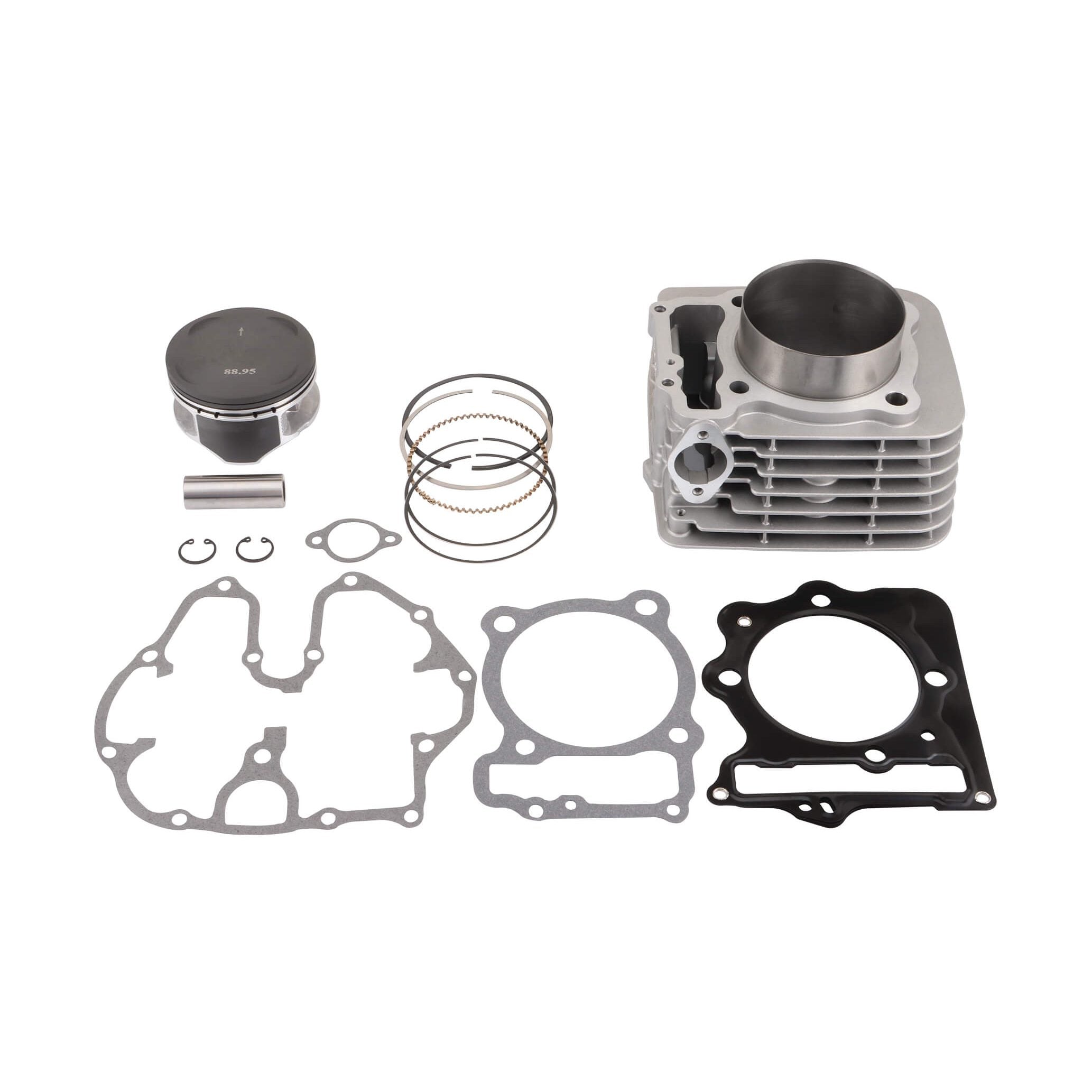 GOOFIT 89mm 440CC Big Bore Cylinder with Piston Rings Kit with Gaskets with Spark Plug Replacement for 400X TRX400EX TRX400X 1999-2008 1996-2014 12100-HN1-A7 ATV Quad