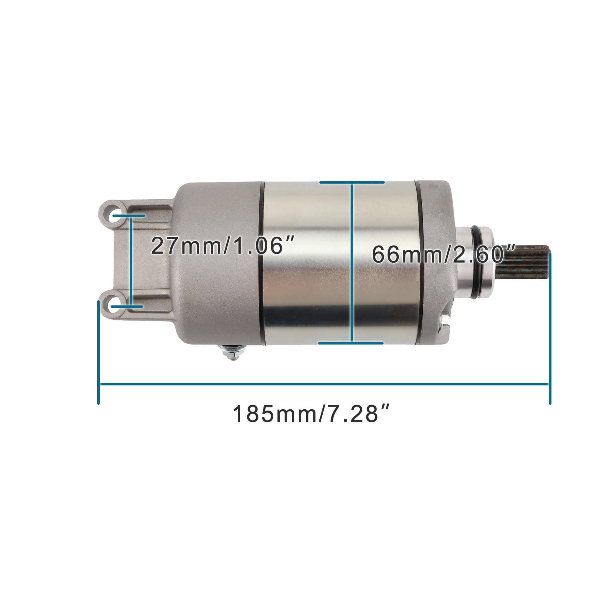 GOOFIT Electric Starter Start Motor Accessories Fit Engine Replacement for XP500 T-MAX 2001-2007 5GJ-81890-00