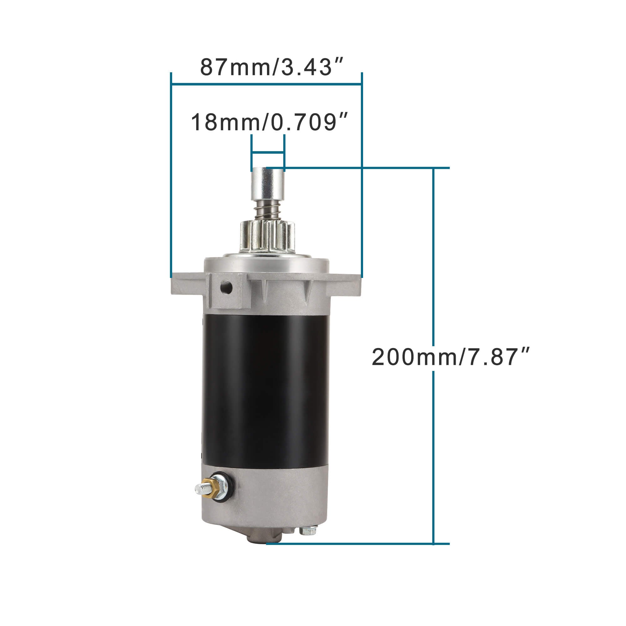GOOFIT Starter Motor Replacement for Outboard DF50 Marine Engine