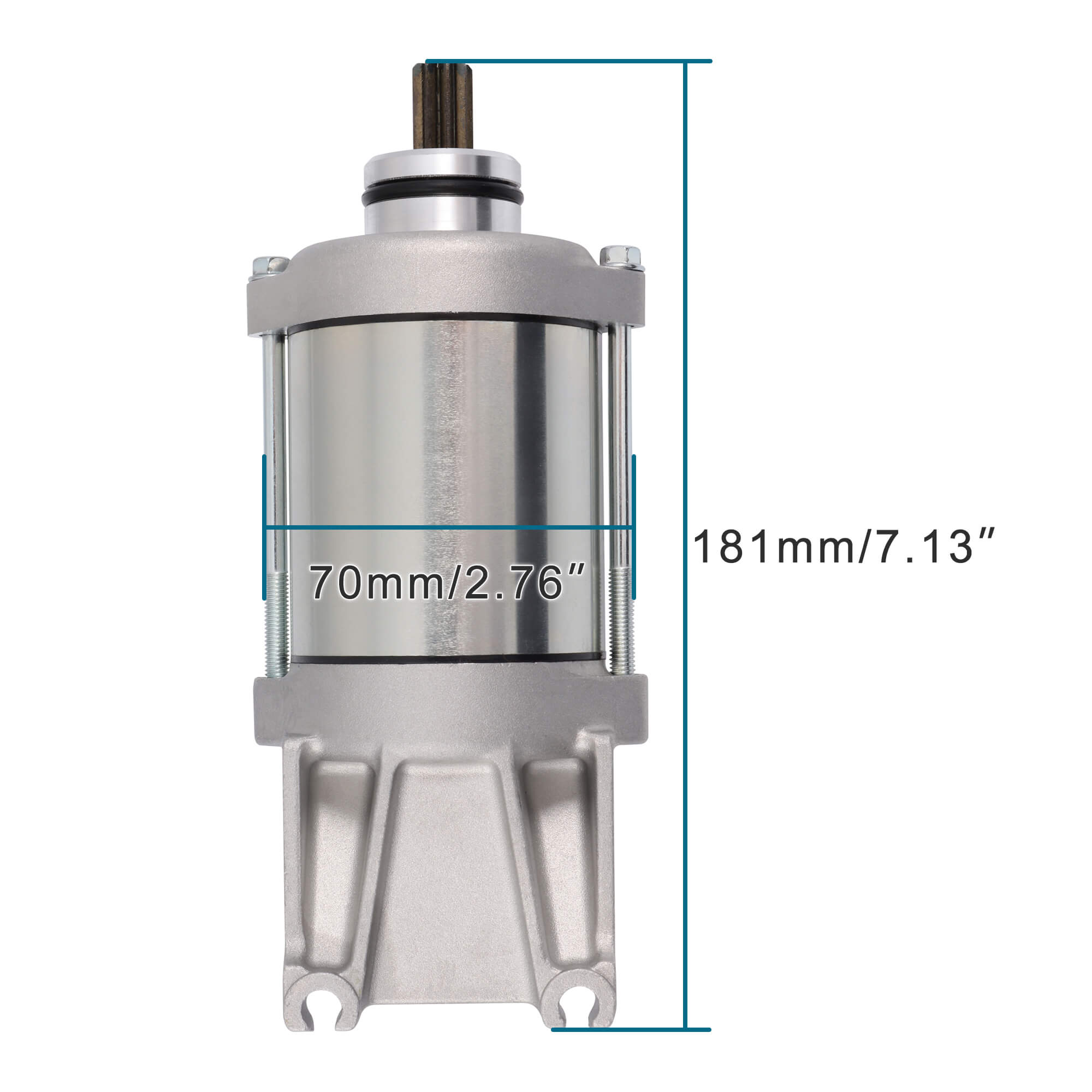 GOOFIT Electric Starter Start Motor Accessories Fit Engine Replacement for ABS 650 650 Z650 ER650 EX650 ER400 EN650 EX400 KLE650 2009-2022 21163-0746