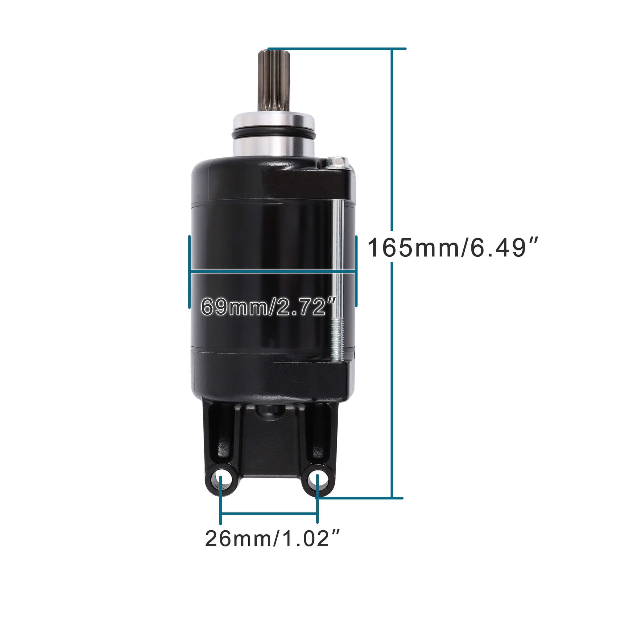 GOOFIT Electric Starter Start Motor Accessories Fit Engine Replacement for 1WS-81890-00 FZ07 MT07 MT 07 XSR700 MT-07 Tracer YZF R7 XTZ 700