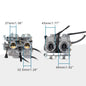 GOOFIT Twin Carburetor Double Cylinder Carb Replacement for Chamber 250cc Rebel CMX 250cc CMX250 CA250