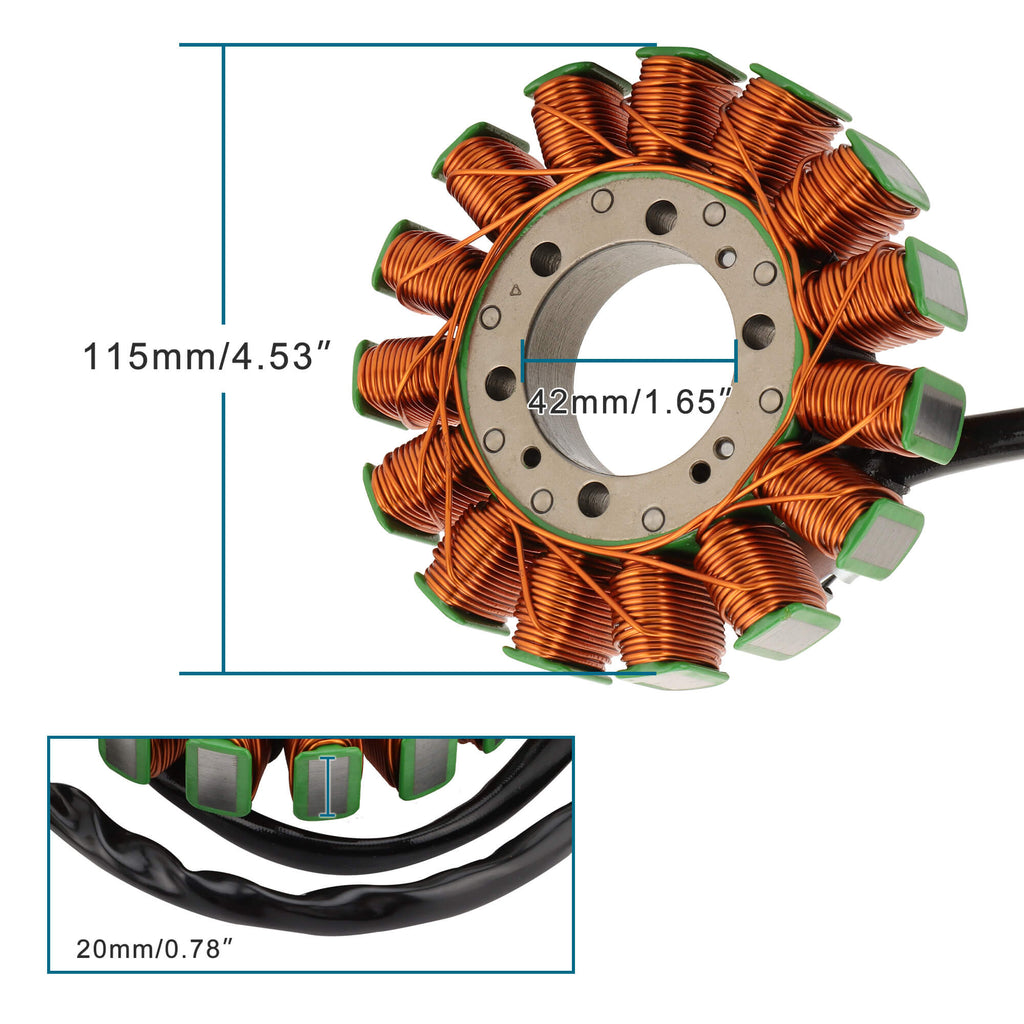 GOOFIT Generator Magneto Stator Coil Replacement for 21003-0055 21003-0059 21003-0144 ZX1400 ZX-14 ZX1400 ZX-14R ABS SE 2020-2021 ZX1400 ZZR1400 ABS