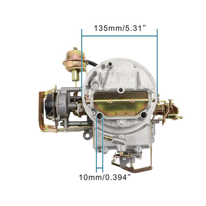 GOOFIT 2 Barrel Carburetor Carb Replacement for 289 302 351 Mustang Jeep Engine F100 F250 F350 F360 Motorcraft 2100 2150 A800 with Electric Choke