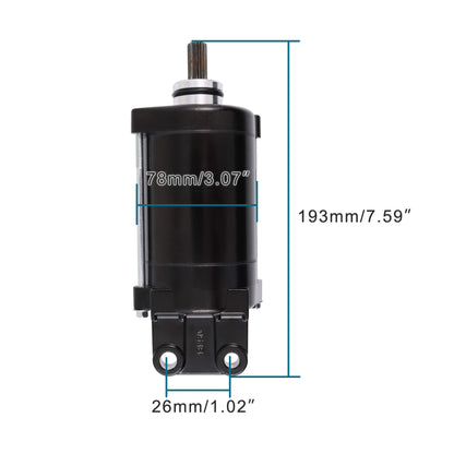 GOOFIT Starter Motor Replacement for WaveRunner Deluxe VX1100 2005-2015 6D3-81800-00-00