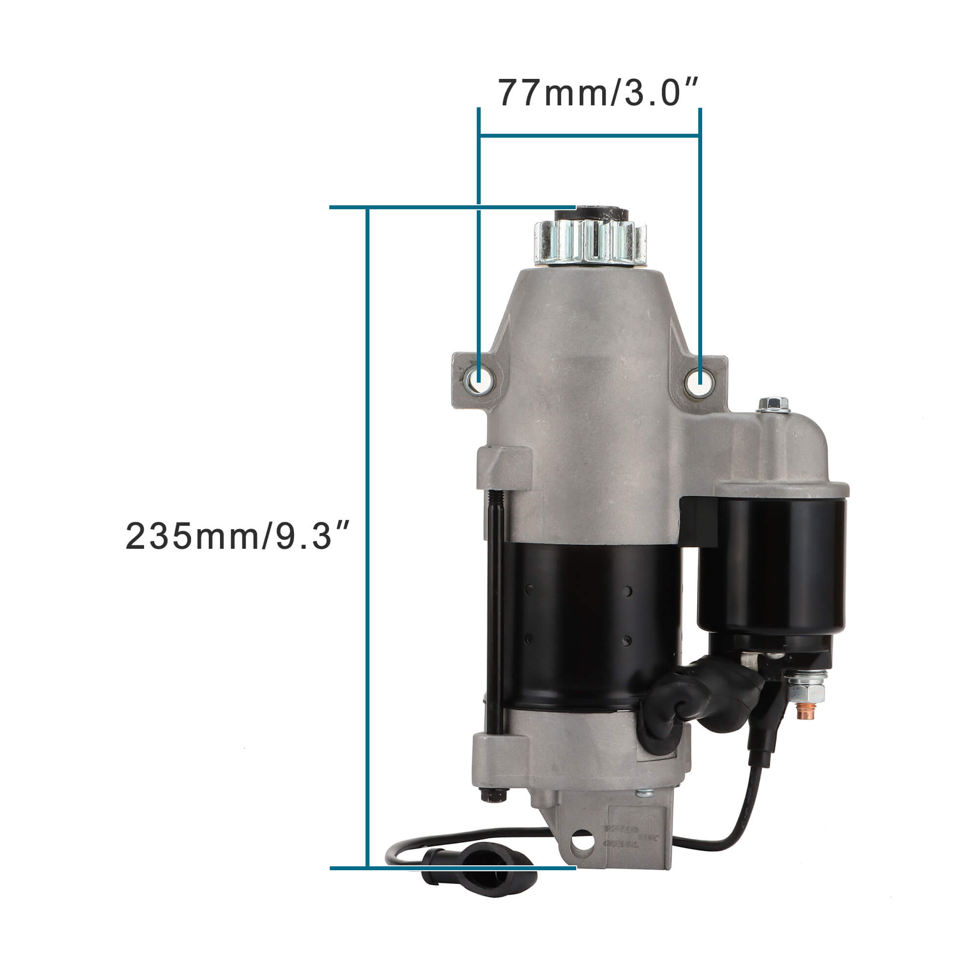 GOOFIT Starter Motor 13 Teeth Replacement for T150 2 Stroke 150HP Outboard Engine