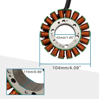 GOOFIT 18 Coil 11 Wire Generator Magneto Stator Ignition Coil Replacement for Polaris Trail Blazer 330 Intl 2010-2013 Trail Boss 330 Intl 2010 2011 2012 2013 OEM 3090278