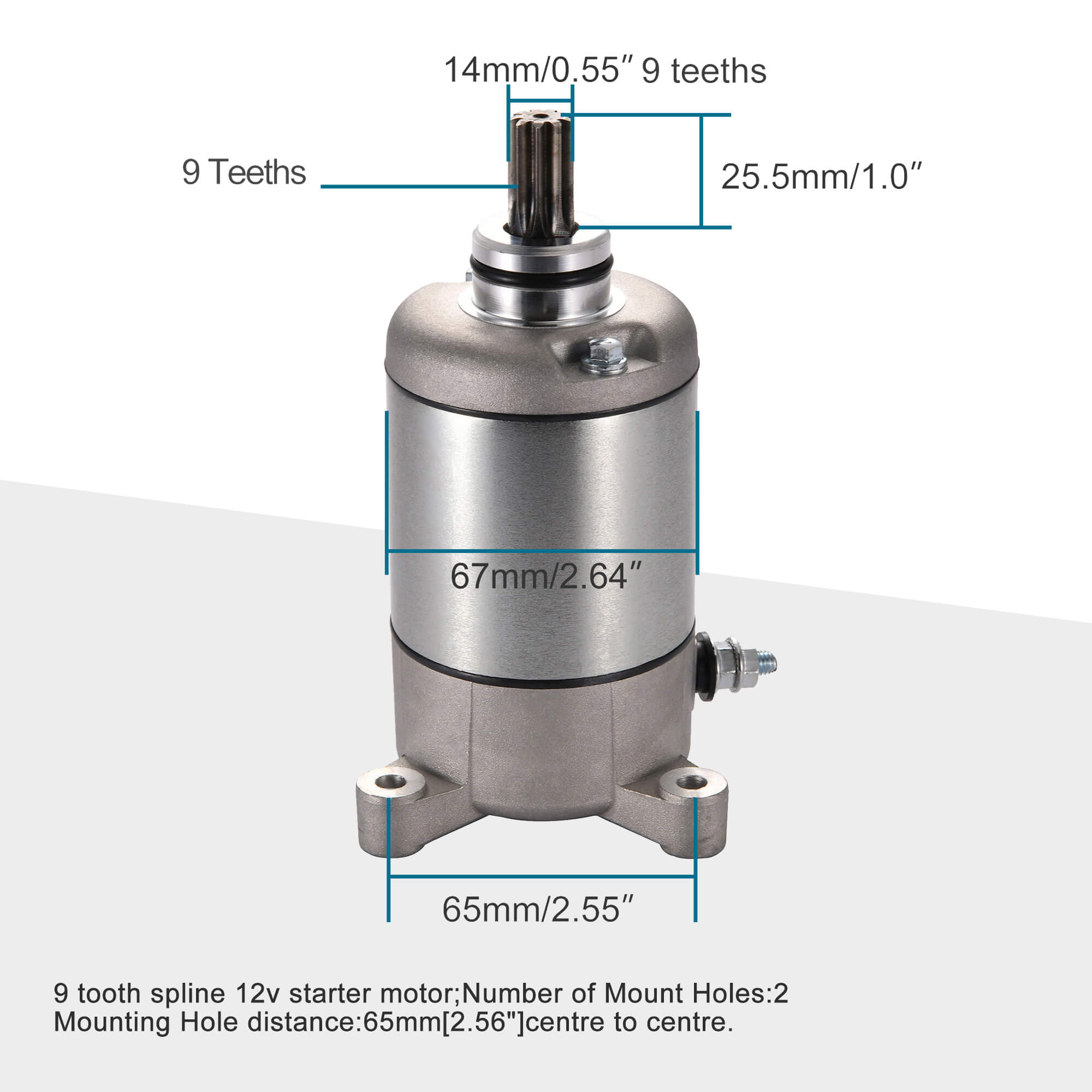 GOOFIT Starter Motor for Kazuma Jaguar 500 500CC Motorcycle ATV UTV Scooter