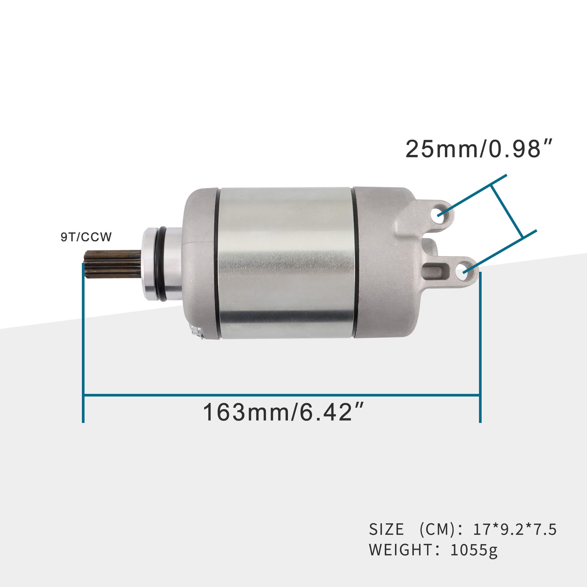 GOOFIT 9 Teeth Starter Motor Replacement for YZF R6 2006 2007 2008 2009 2010-2020 Motorcycle pocket bike