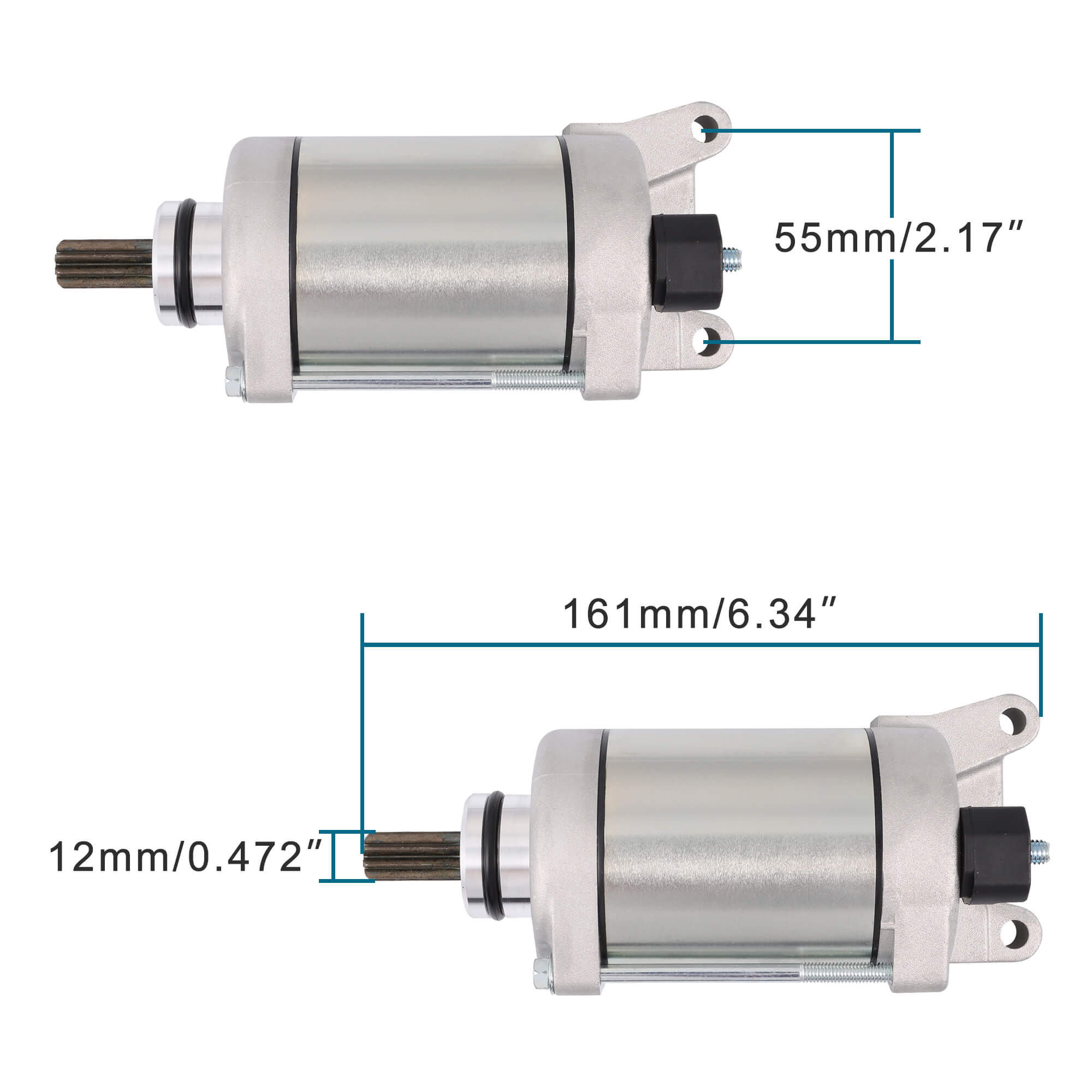 GOOFIT 9 Teeth 12V Motorcycle Starter Motor Electric Starter Motor Replacement for CRF230 CRF230F 12-16 Dirt bike