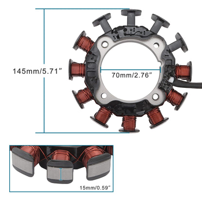 GOOFIT 12 Coil 2 Wire Generator Magneto Stator Ignition Coil Replacement for GX630 GX630R GX630RH GX660 GX660R GX660RH GX690 GX690H