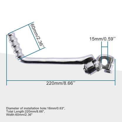 GOOFIT 16mm Kickstart Kick Starter Lever for 50cc 70cc 90cc 110cc 125cc Engine Chinese YX GPX KAYO SDG SSR Pit Dirt Bike Part Black