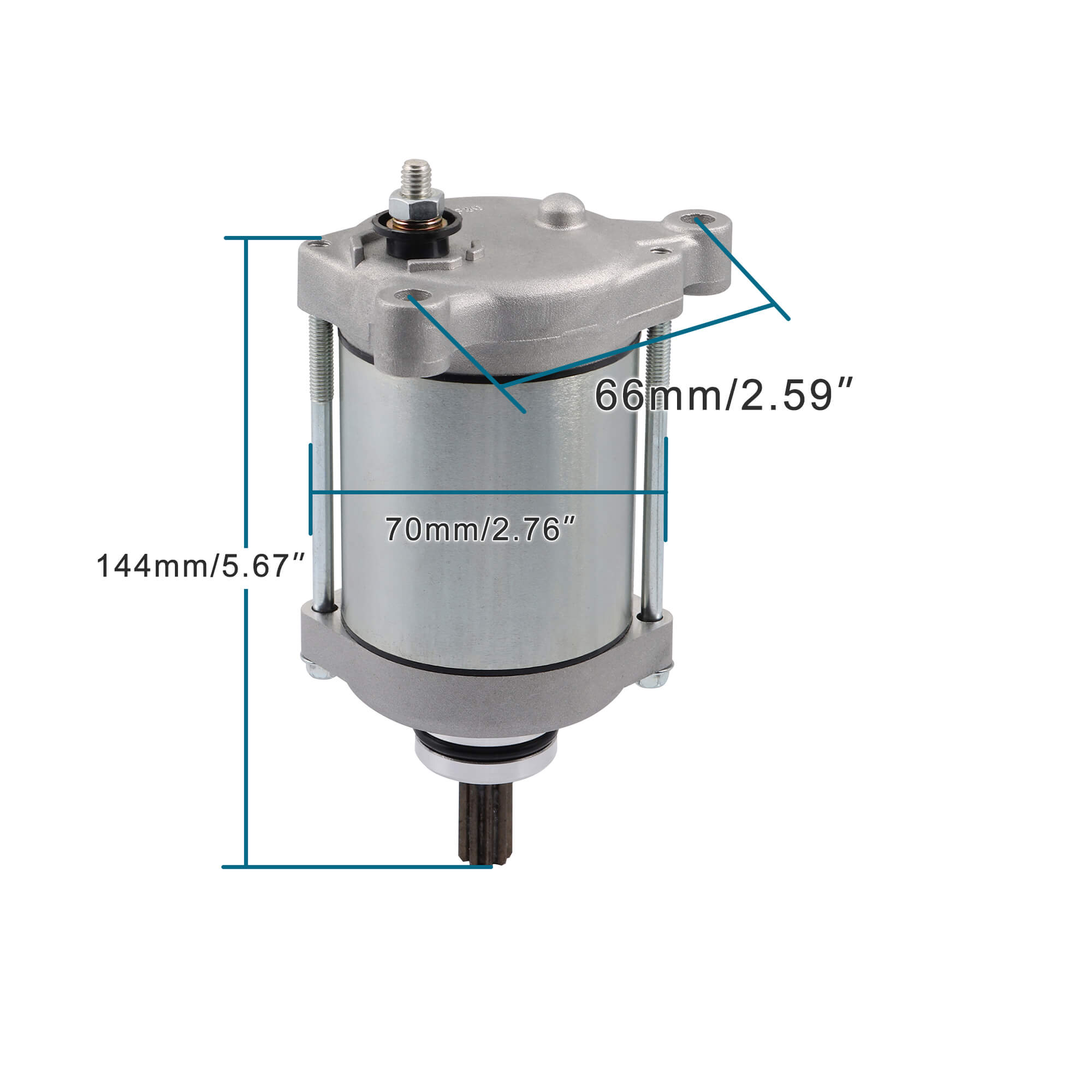 GOOFIT Electric Starter Start Motor Accessories Fit Engine Replacement for ZX1000 ZX-10R ZX10R ZX-10RR ZX10RR KRT Edition ABS 2014-2021