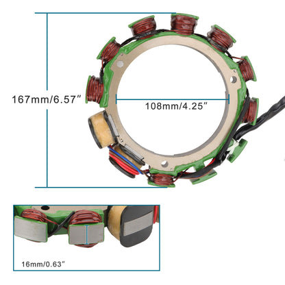 GOOFIT Stator Coil Assy Replacement for Outboard Motor 75HP 85HP 90HP Parsun Outboard Engine Stator 688-85510-01 688-85510-11