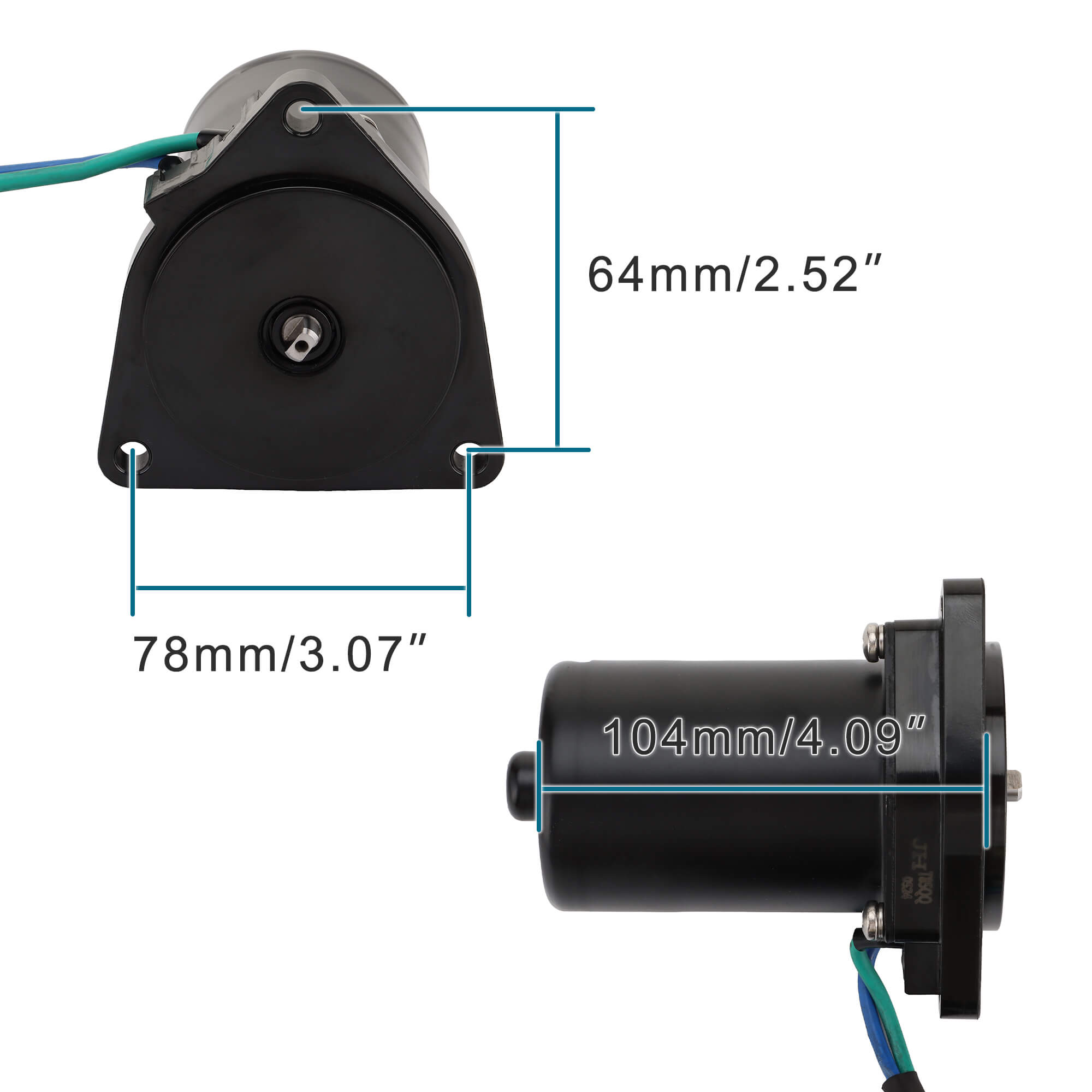 GOOFIT Electric Starter Start Motor Accessories Fit Engine Replacement for 2 Stroke 85hps Outboard Engines 6H1-43880-02