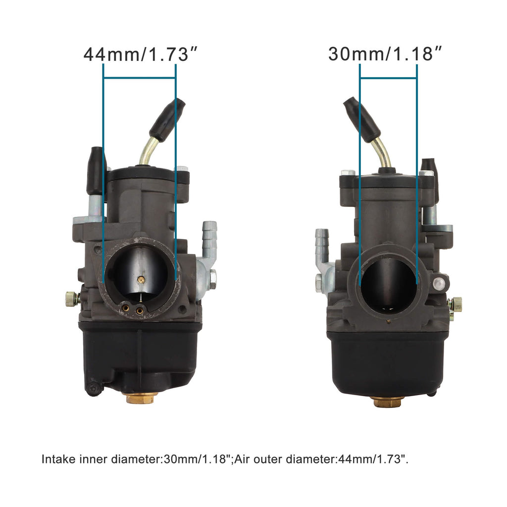 GOOFIT 30mm Carburetor Replacement for PHBL 30BS 2-Stroke 50-300cc Engine Motorcycle Scooter ATV UTV Dirt Pit Bike